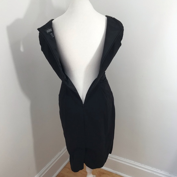 Adrianna Papell Black Beaded Neckline Dress - Picture 9 of 13